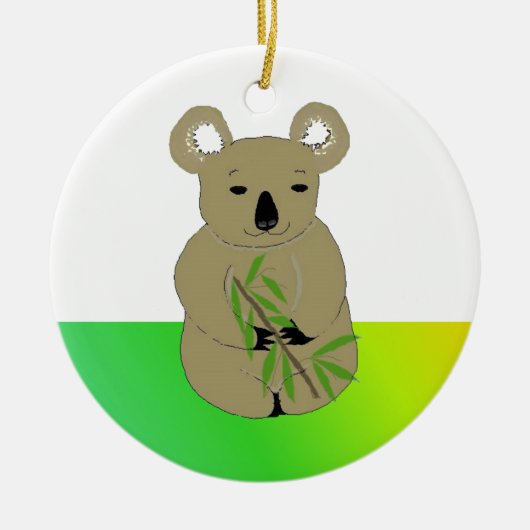 Koala Beer Keramisch Ornament (Voorkant)