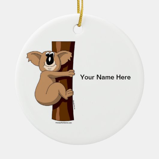 Koala Beer Keramisch Ornament (Voorkant)