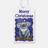 Koala Beer Kerstmis Cadeaulabel (Voorkant)