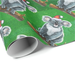 Koala Beer Kerstmis Cadeaupapier