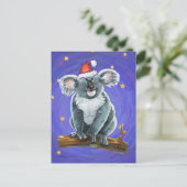 Koala Beer Kerstmis Feestdagenkaart (Staand voorkant)