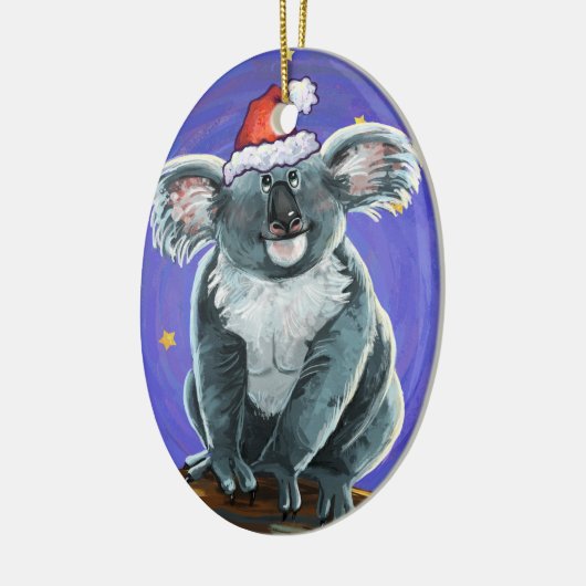 Koala Beer Kerstmis Keramisch Ornament (Links)