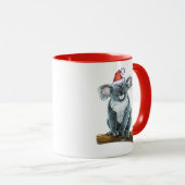 Koala Beer Kerstmis Mok (Voorkant rechts)