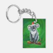 Koala Beer Kerstmis Sleutelhanger (Voorkant Links)