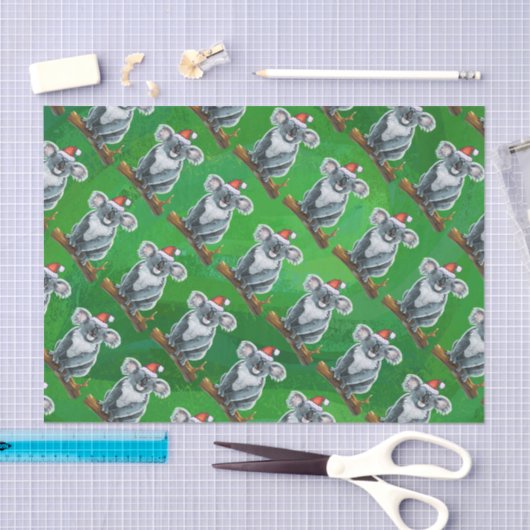 Koala Beer Kerstmis Tissuepapier (Craft)