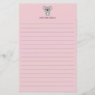 Koala Beer Kinder Gepersonaliseerde Stationery