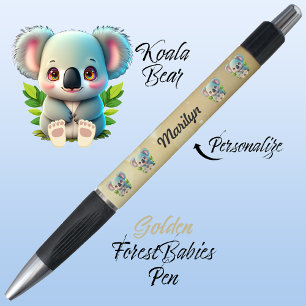 Koala Beer, kleurrijk goud, Schattige bosdier Pen