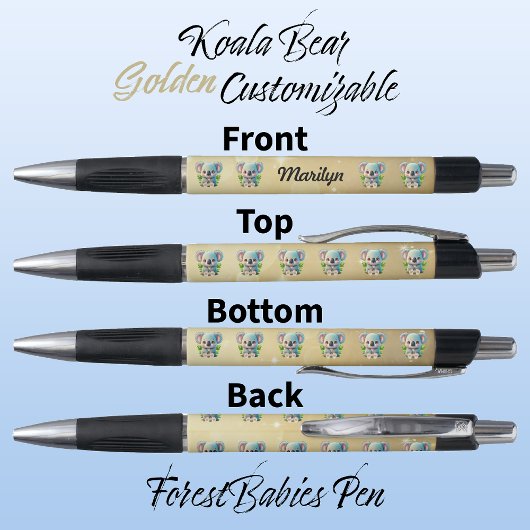 Koala Beer, kleurrijk goud, Schattige bosdier Pen