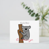 Koala Beer Klimaatboom Thunder_Cove Briefkaart (Staand voorkant)