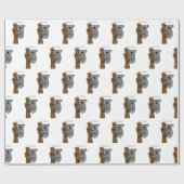 Koala Beer Klimaatboom Thunder_Cove Cadeaupapier (Vlak)