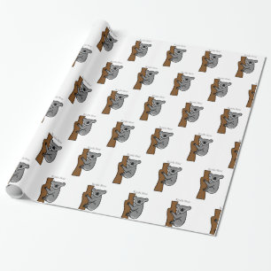 Koala Beer Klimaatboom Thunder_Cove Cadeaupapier