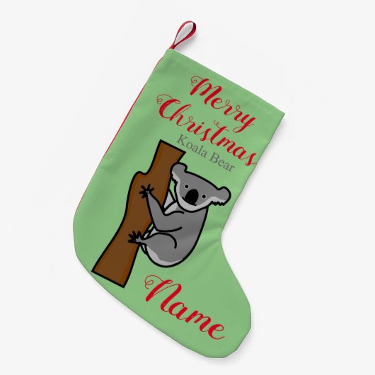 Koala Beer Klimaatboom Thunder_Cove Kleine Kerstsok (Voorkant (Hangend))