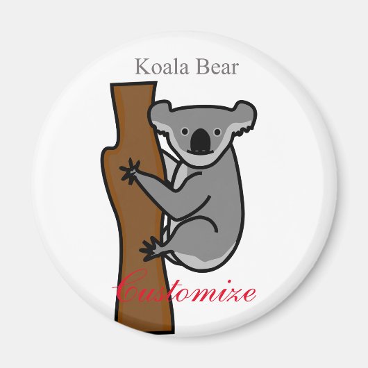 Koala Beer Klimaatboom Thunder_Cove Magneet (Voorkant)