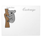 Koala Beer Klimaatboom Thunder_Cove Notitieblok (Voorkant)