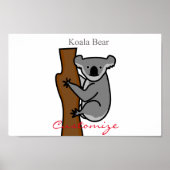 Koala Beer Klimaatboom Thunder_Cove Poster (Voorkant)