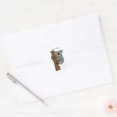 Koala Beer Klimaatboom Thunder_Cove Ronde Sticker (Envelop)
