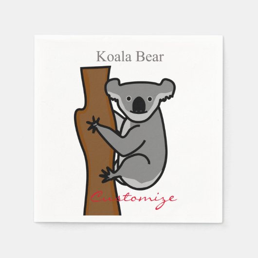 Koala Beer Klimaatboom Thunder_Cove Servet (Voorkant)