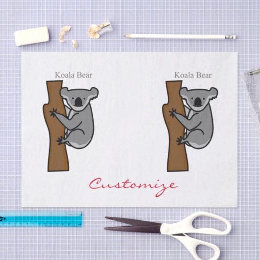 Koala Beer Klimaatboom Thunder_Cove Tissuepapier (Craft)