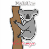 Koala Beer Klimt Boom Thunder_Cove Sticker (Voorkant)