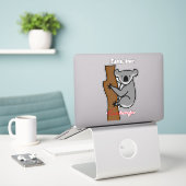 Koala Beer Klimt Boom Thunder_Cove Sticker (Laptop op bureau)