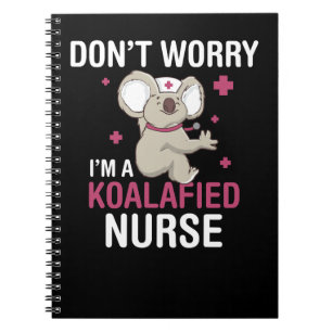 Koala Beer Koalafied Nurse Funny Koala Gift Koalas Notitieboek