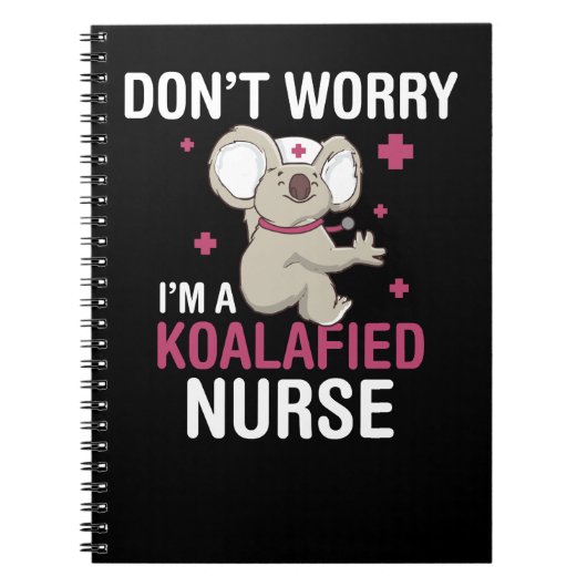 Koala Beer Koalafied Nurse Funny Koala Gift Koalas Notitieboek (Voorkant)