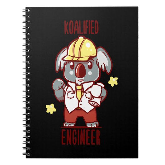 Koala Beer Koalified Engineer Koala Animal Pun Koa Notitieboek (Voorkant)