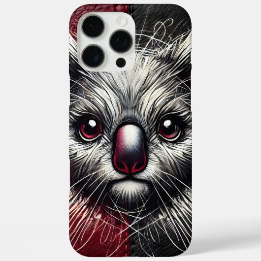 Koala Beer kunst op getextureerde achtergrond Case-Mate iPhone Case (Achterkant)
