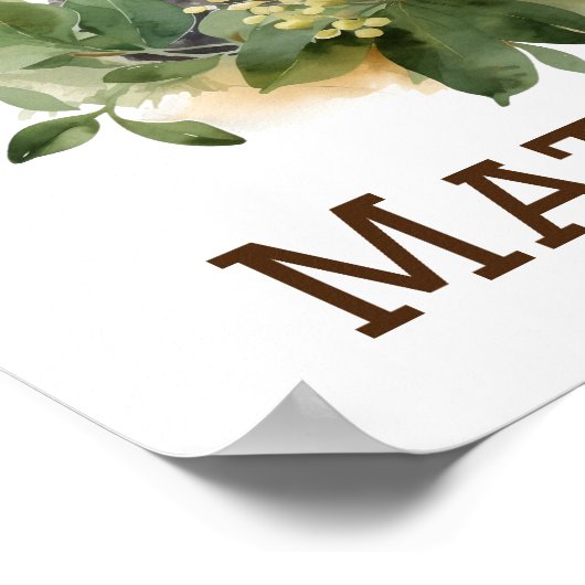 Koala Beer Kwekerij Kunst met Naam Poster (Hoek)