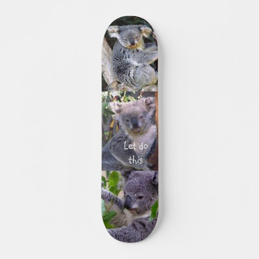 Koala Beer" Laten we dit doen"_Skateboard Persoonlijk Skateboard (Voorkant)