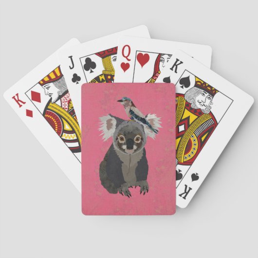 KOALA BEER & LILAC VOGEL POKERKAARTEN (Achterkant)
