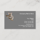 Koala Beer Logo Sjabloon Visitekaartje (Voorkant)