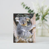 Koala Beer Love_ Briefkaart (Staand voorkant)