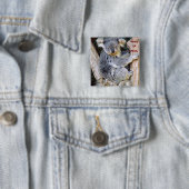 Koala Beer Love_ Vierkante Button 5,1 Cm (In situ)