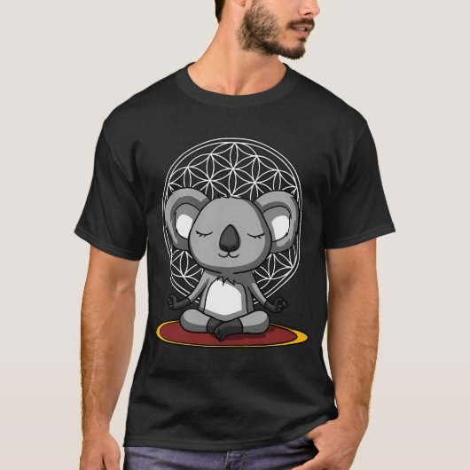 Koala Beer Meditatie T-shirt (Voorkant)