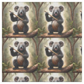 Koala Beer Met Een Fluit, Stof (Swatch)