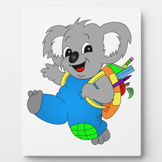 Koala-Beer met rugzak Fotoplaat (Voorkant)