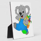 Koala-Beer met rugzak Fotoplaat (Zijkant)
