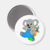 Koala-Beer met rugzak Magneet (Voorkant / Achterkant)