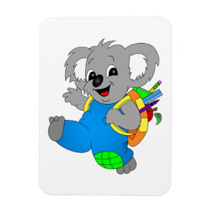 Koala-Beer met rugzak Magneet