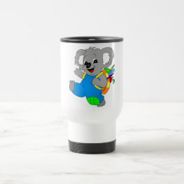 Koala-Beer met rugzak Reisbeker