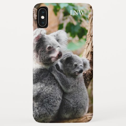 Koala-Beer monogram Case-Mate iPhone Case (Achterkant)
