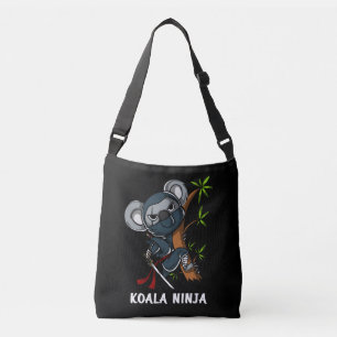 Koala Beer Ninja Samurai Martial Arts Animal Crossbody Tas