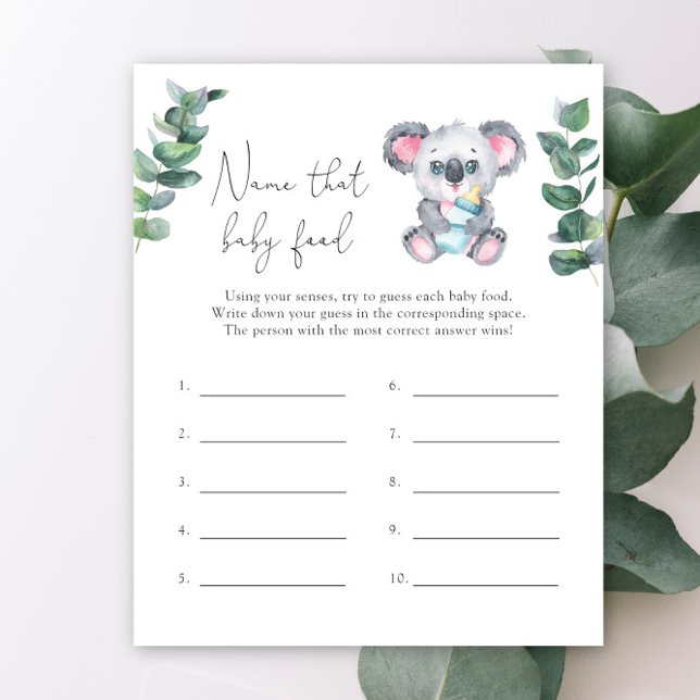 Koala beer - Noem dat baby Food douchespel (Creator heeft geüpload)