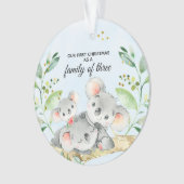 Koala Beer ons eerste kerstfeest als familie van d Ornament (voorkant)
