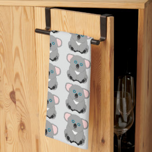 Koala Beer Ontwerp Achtergrond Elke Kleur Theedoek