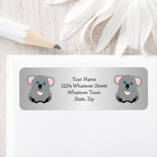Koala Beer Ontwerp Retouradres Etiket (Insitu)