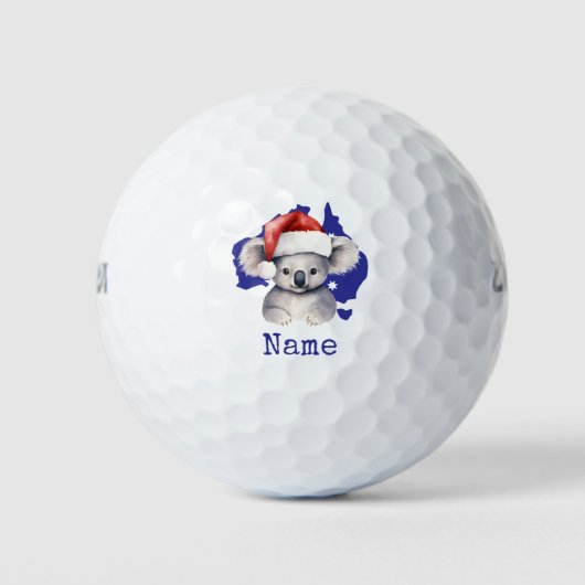 Koala Beer op Australische vlag Golfballen (Voorkant)