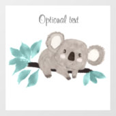 Koala-Beer op boomvertakking Venster Decal (Vel)