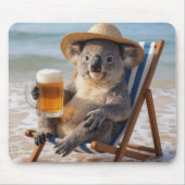 Koala Beer op het Strand Muismat (Voorkant)